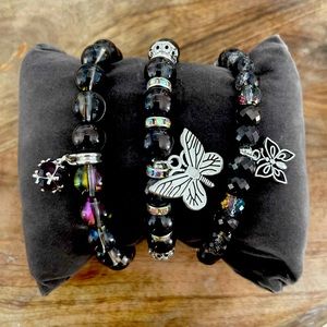 Purple Emperor Charm Bracelet Set